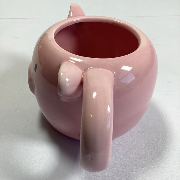 Babe Pink Pig Mug Figural 3D Coffee Tea Ceramic - Picture 2 of 8